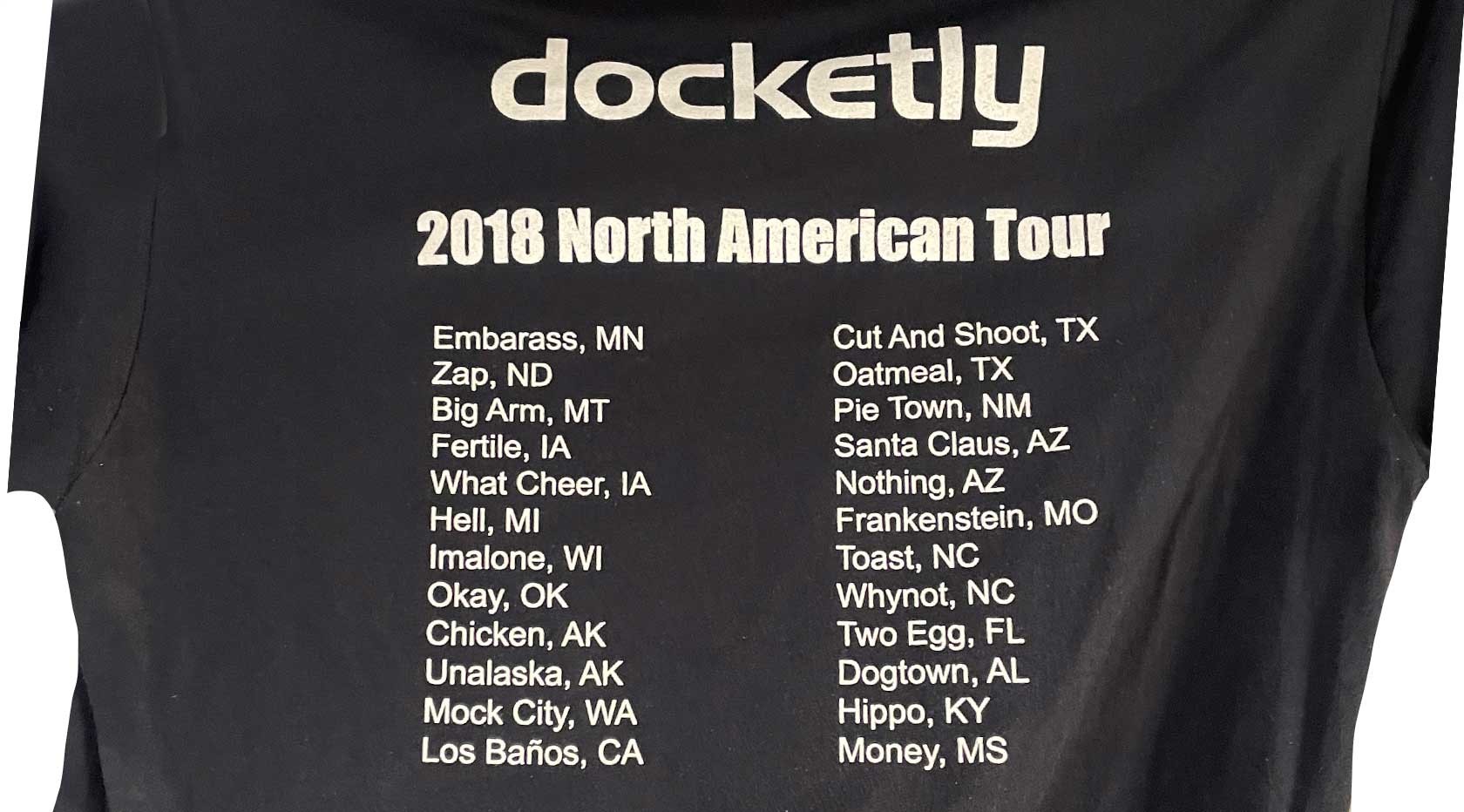 Docketly Tour Shirt
