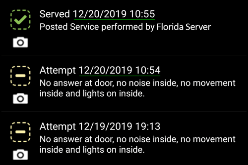 Florida Eviction Posting and Attempts-1