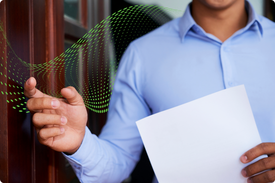 Process Server Knocking on Door