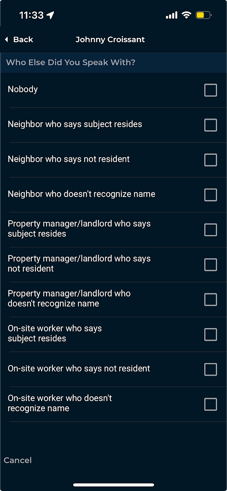 who else did you speak with