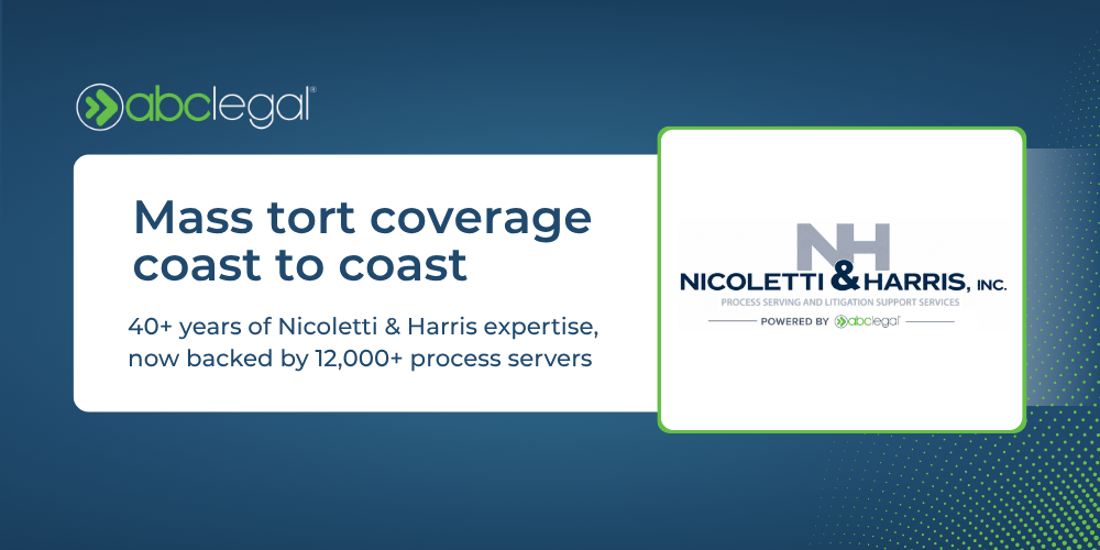 ABC Legal® acquires Nicoletti & Harris, Inc.
