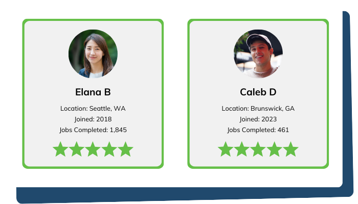 Process Server Profile Photos Blue