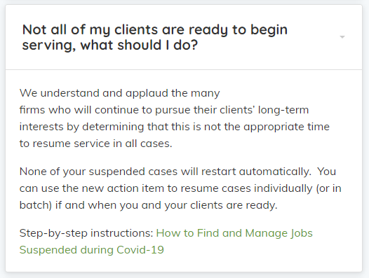 Not all clients are ready to begin serving - what should I do?
