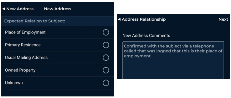 Expected relation to subject and comments screens